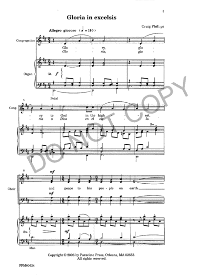 Festival Eucharist (Choral Score) 4-Part scores gallery preview page 4