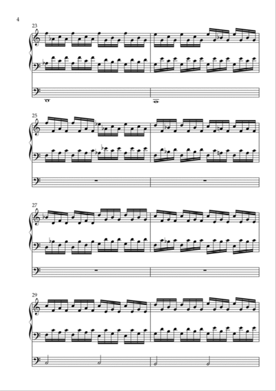 Toccatina on Midden in de Winternacht, Op. 183 (Organ Solo) by Vidas Pinkevicius Organ Solo scores gallery preview page 4