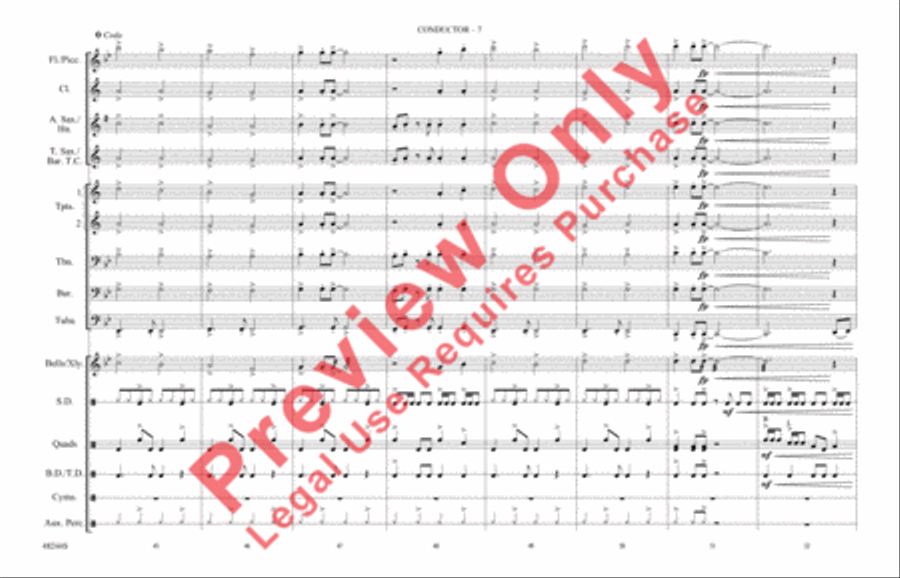 Danger Zone Danger Zone Marching Band scores gallery preview page 8