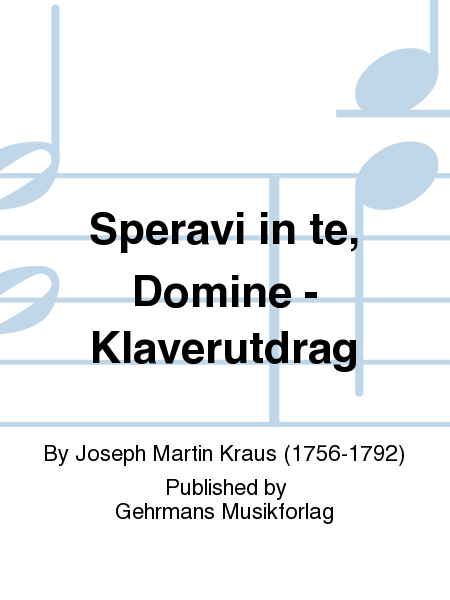 Speravi in te, Domine - Klaverutdrag