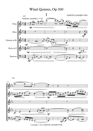 Wind Quintet, Op.300