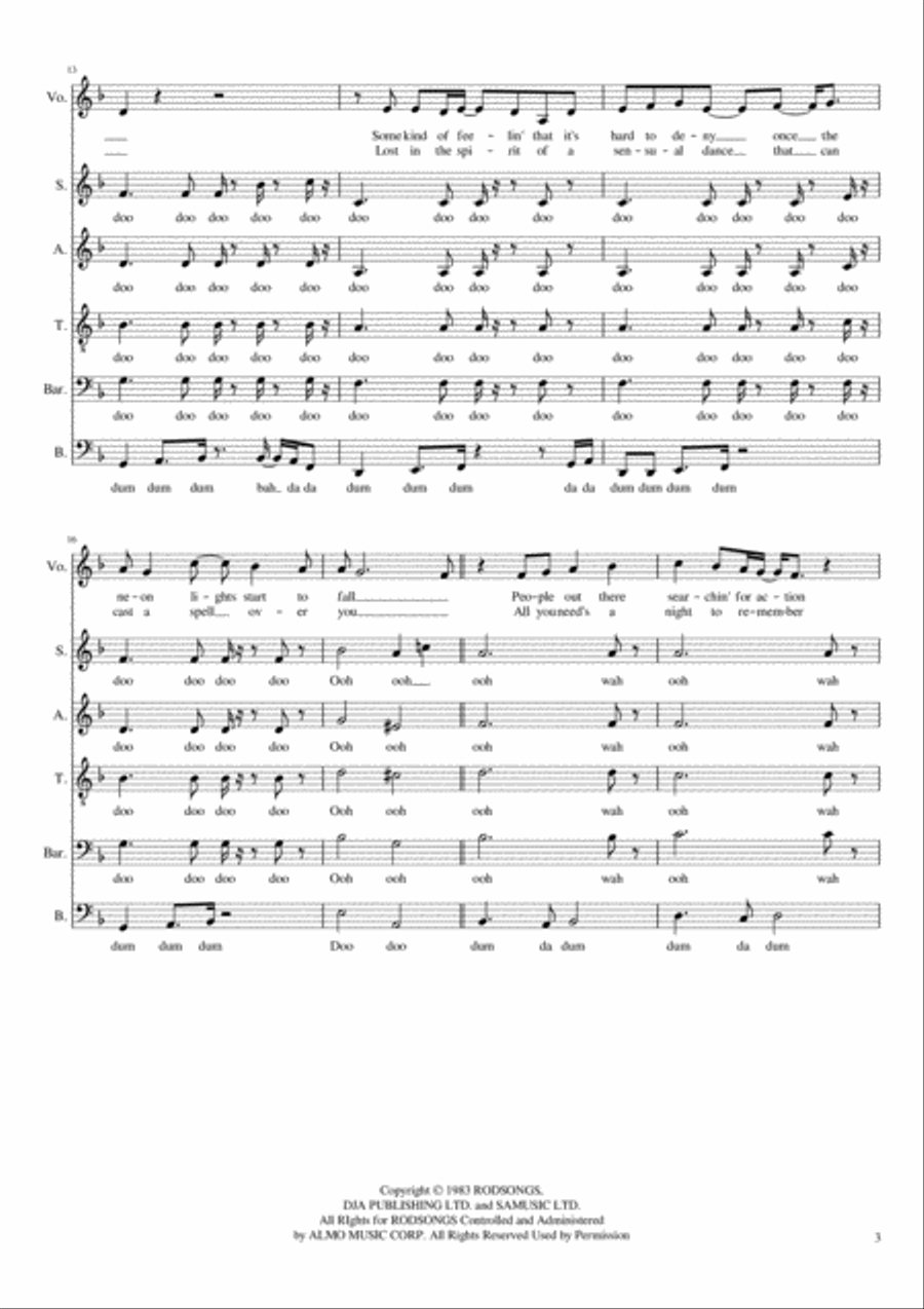 Spice Of Life 4-Part scores gallery preview page 3