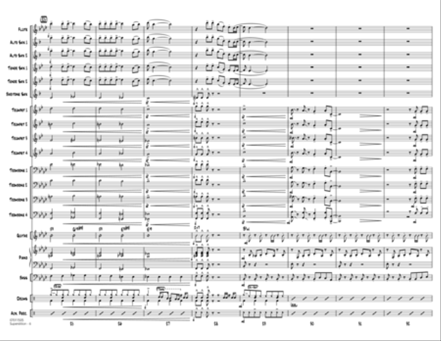 Superstition - Full Score Jazz Ensemble scores gallery preview page 6
