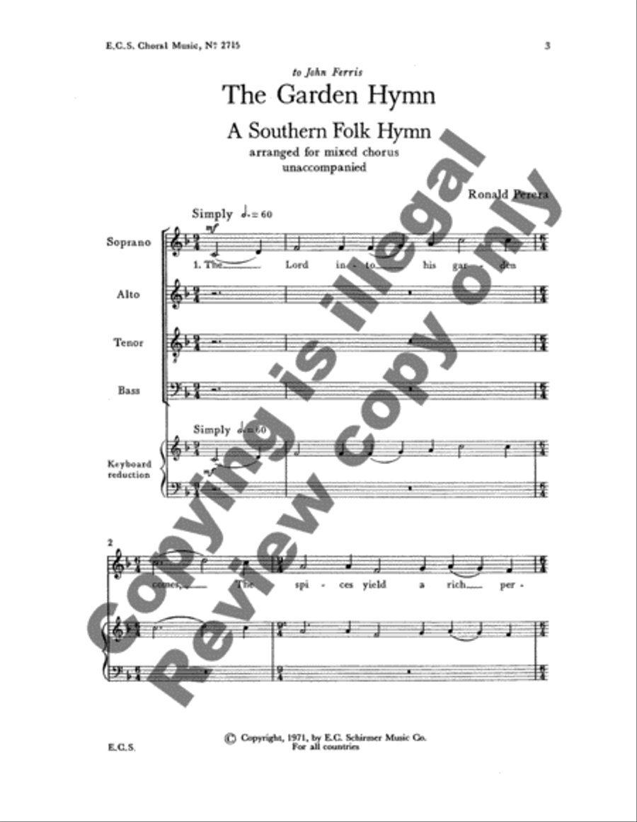 The Garden Hymn The Garden Hymn 4-Part scores gallery preview page 8