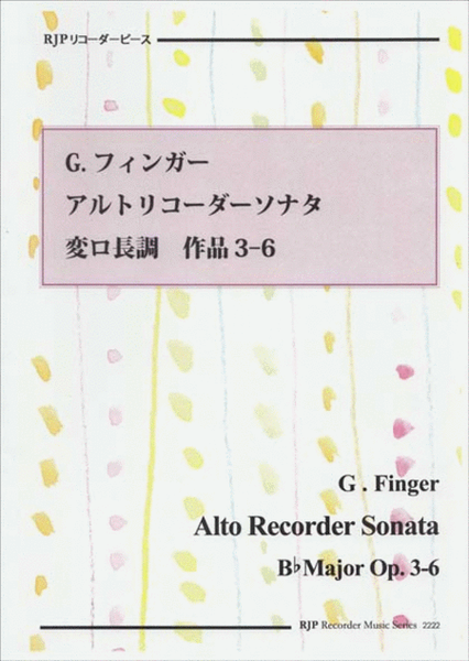 Sonata B-flat Major, Op. 3-6 image number null