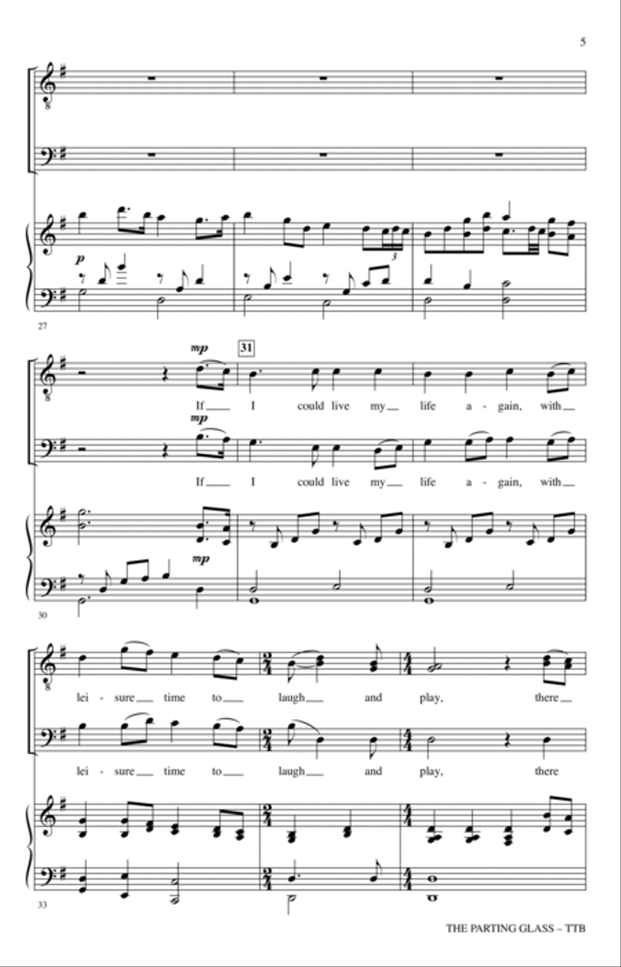 The Parting Glass (arr. Joseph M. Martin) TTBB scores gallery preview page 4