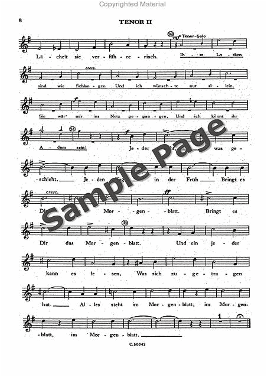 Strauss J Morgenblaetter Op279 (erdlen) TTBB scores gallery preview page 9