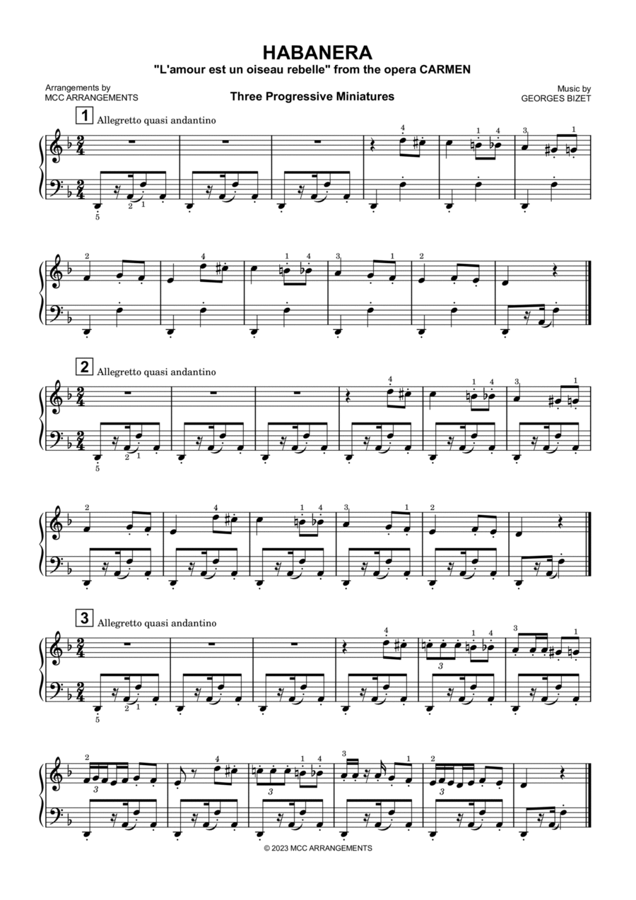 Habanera Piano Method scores gallery preview page 1