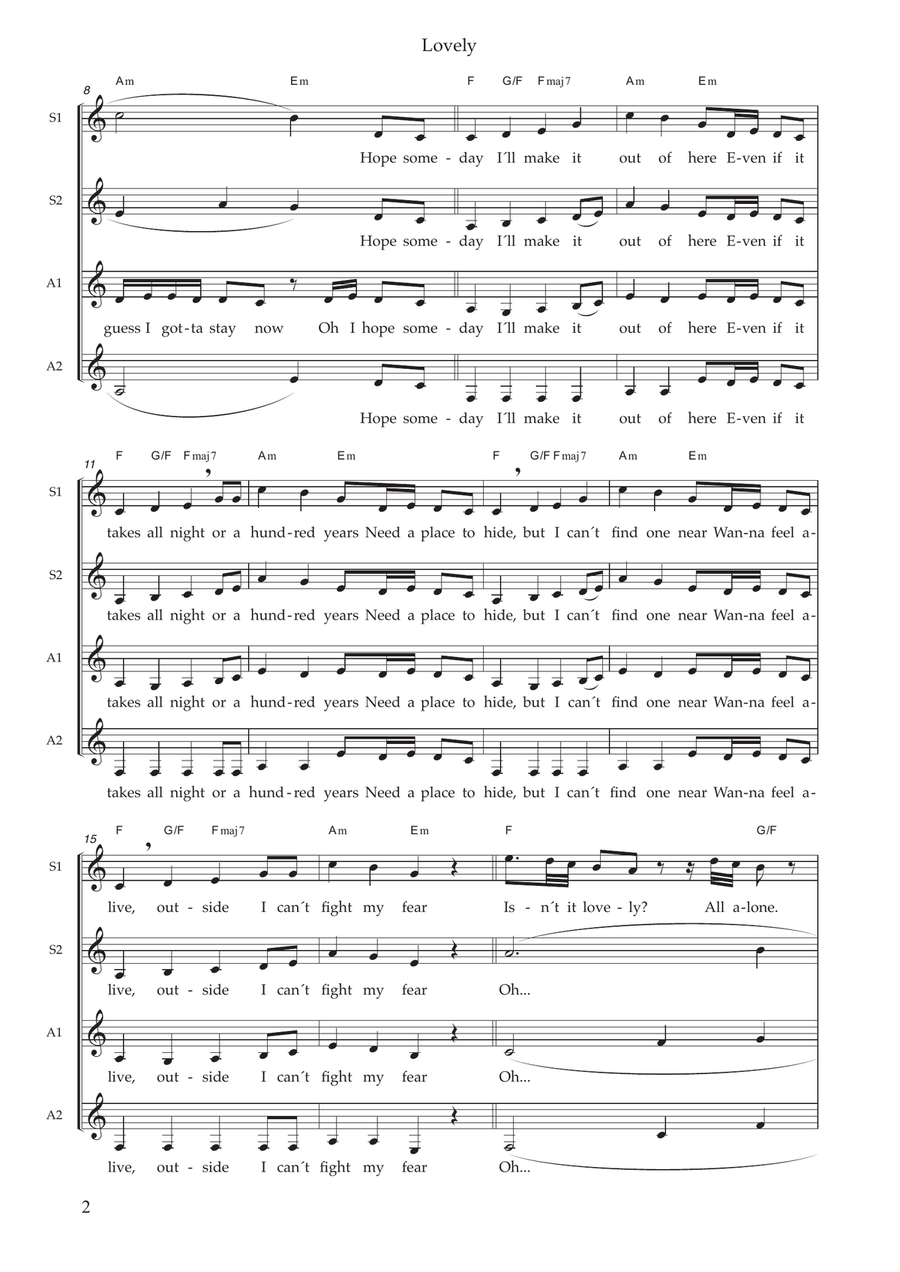 Lovely SSAA scores gallery preview page 2