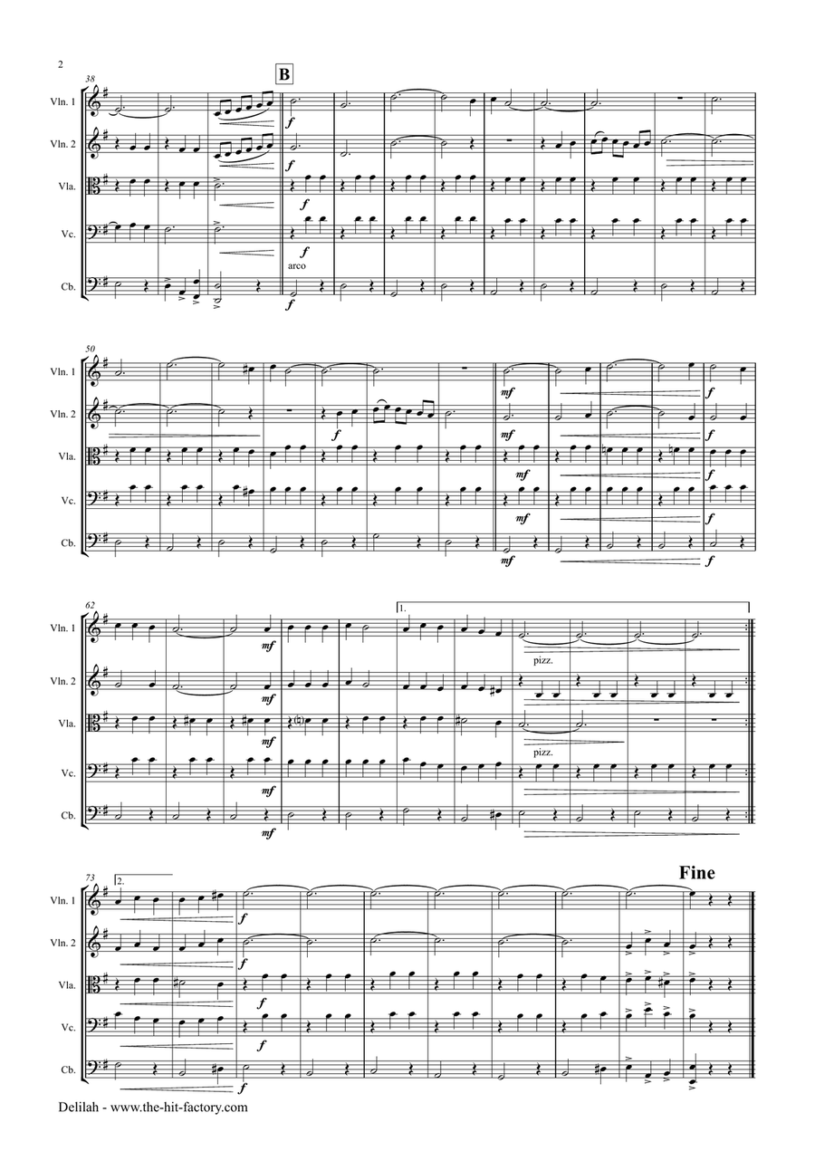 Delilah String Orchestra scores gallery preview page 3