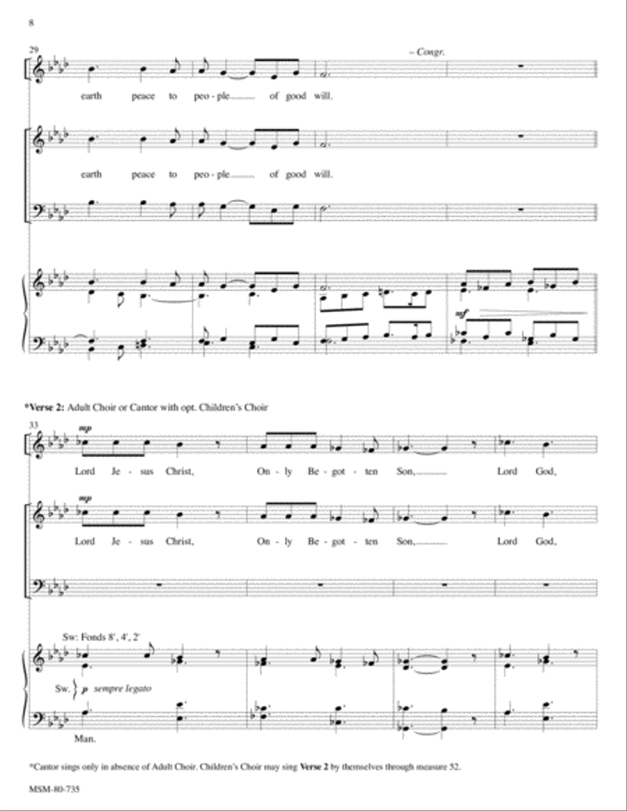 The New Century Mass: Glory to God 4-Part scores gallery preview page 5