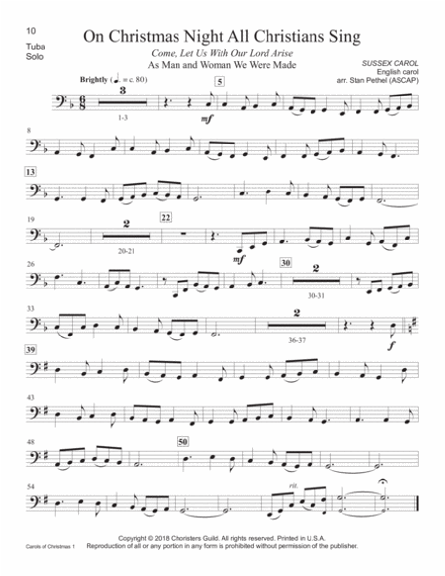 Carols of Christmas, Set 1 - Tuba Tuba scores gallery preview page 7