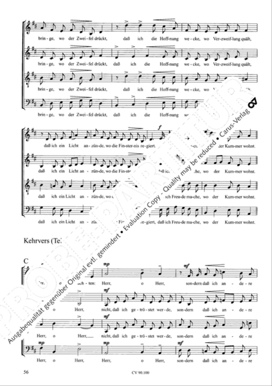 Chorsatze zum Evangelischen Gesangbuch Choir scores gallery preview page 61