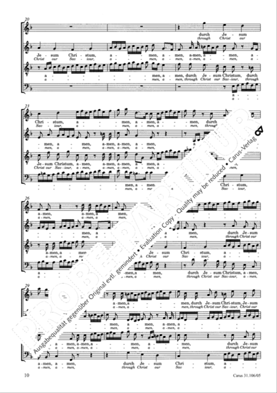 God's own time is the time appointed (Gottes Zeit ist die allerbeste Zeit) 4-Part scores gallery preview page 11