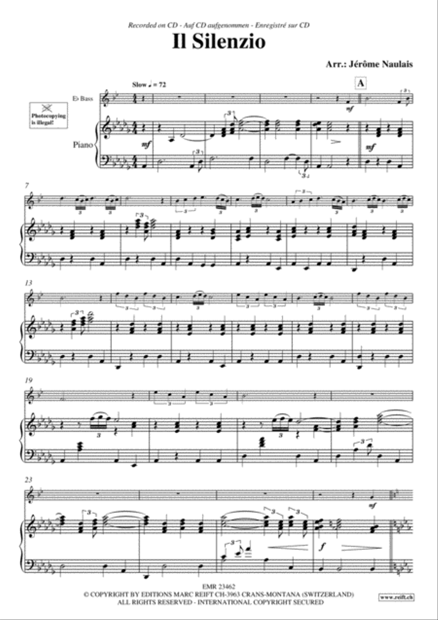 Il Silenzio Il Silenzio Piano Accompaniment scores gallery preview page 3
