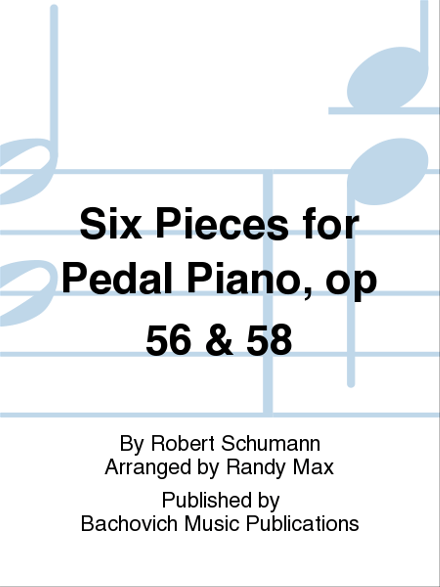 Six Pieces for Pedal Piano, op 56 & 58 Piano Accompaniment scores gallery preview page 1