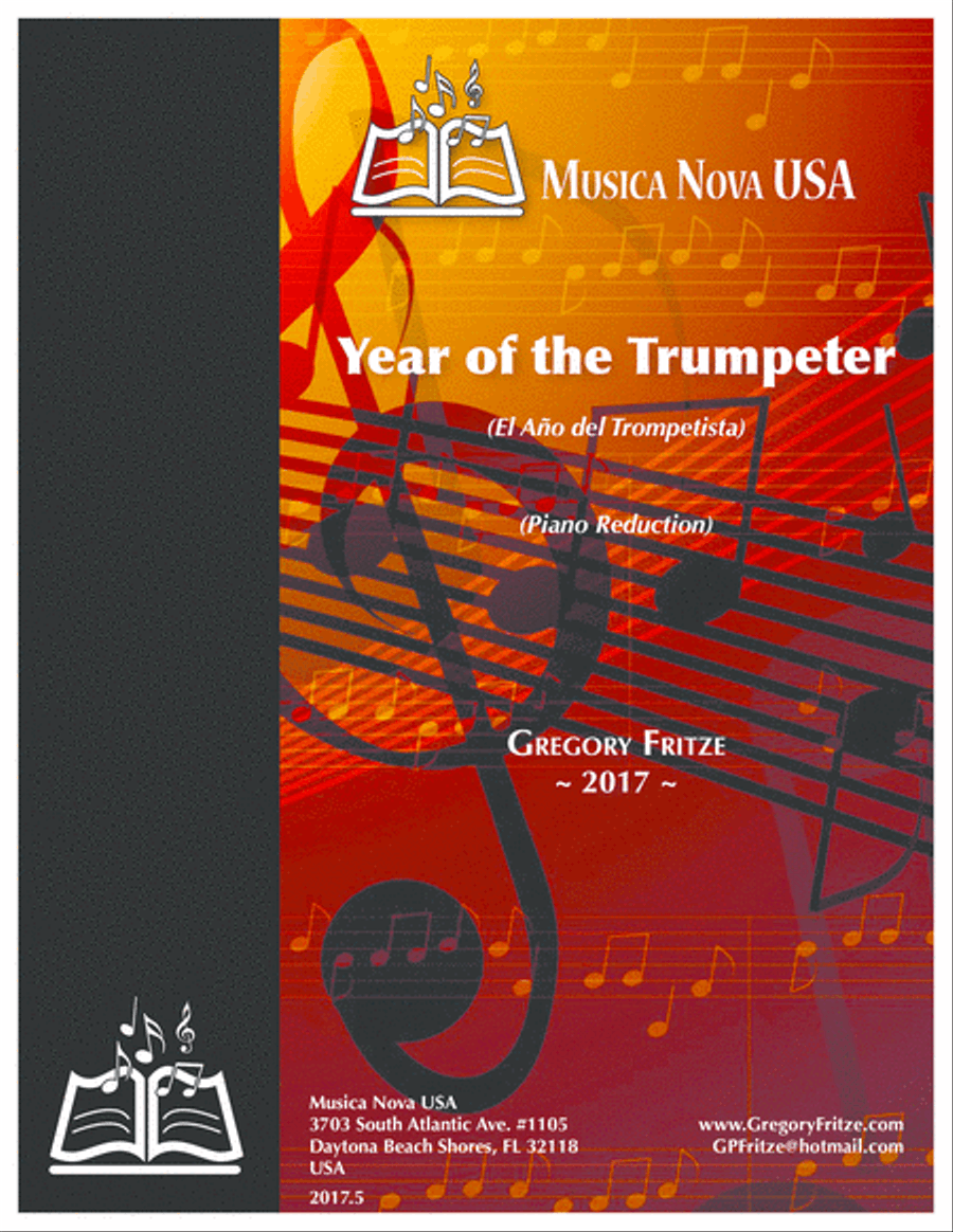 The Year of the Trumpeter (piano reduction) Trumpet Solo scores gallery preview page 1