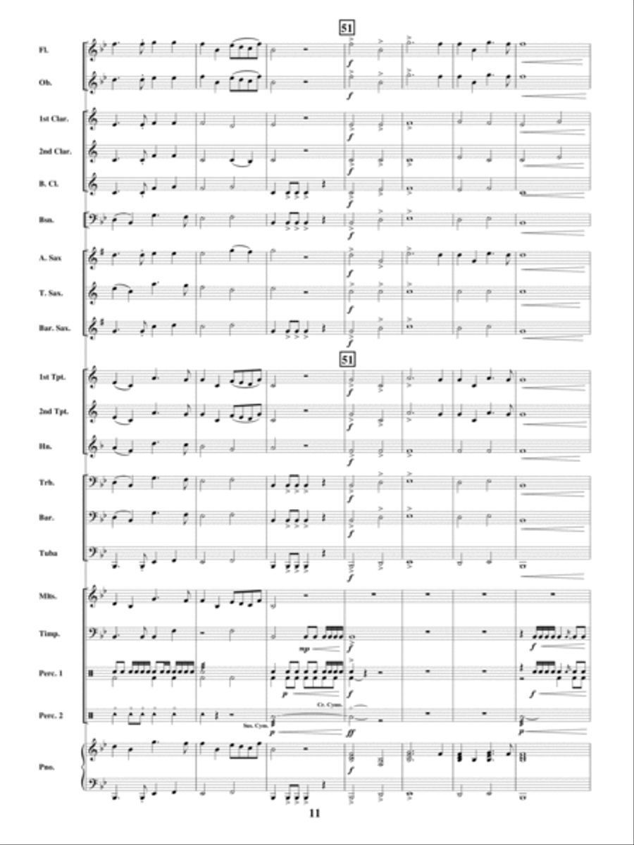 Dreams of Victory Concert Band scores gallery preview page 10