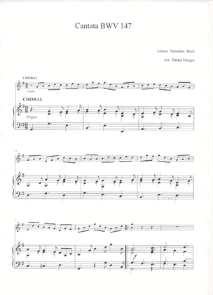 Choral from Cantata 147 - Violin and Piano/Organ