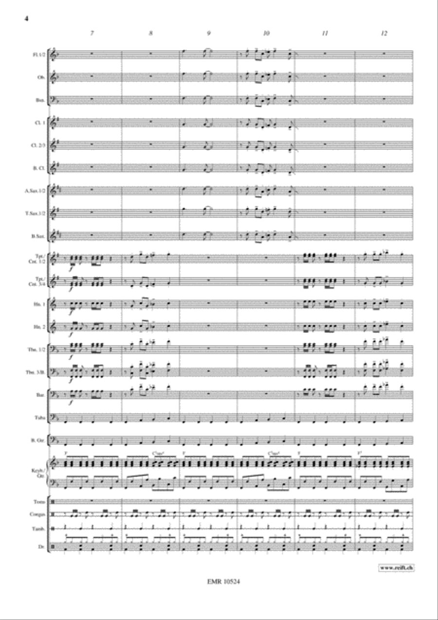 Disco Lady Concert Band scores gallery preview page 5