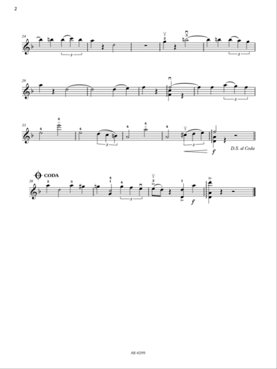 Tango Habanera (Grade 5, C1, from the ABRSM Violin Syllabus from 2024) Violin Solo scores gallery preview page 2