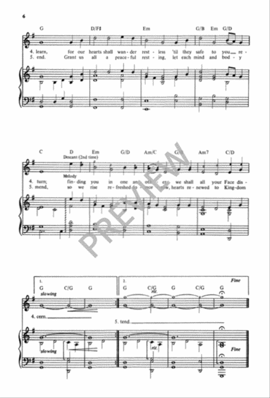 God of Day and God of Darkness Unison Choir scores gallery preview page 7