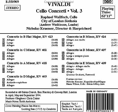Cello Concertos Vol. 3 image number null