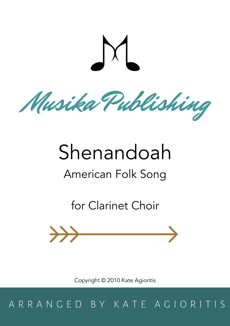 Shenandoah - for Clarinet Choir (Quintet) Clarinet Quintet scores gallery preview page 1