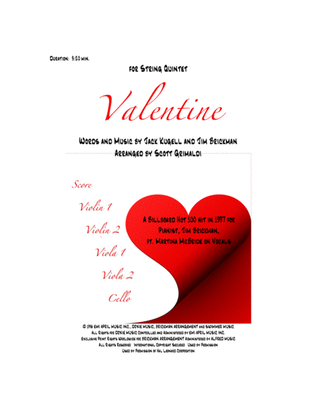 Book cover for Valentine