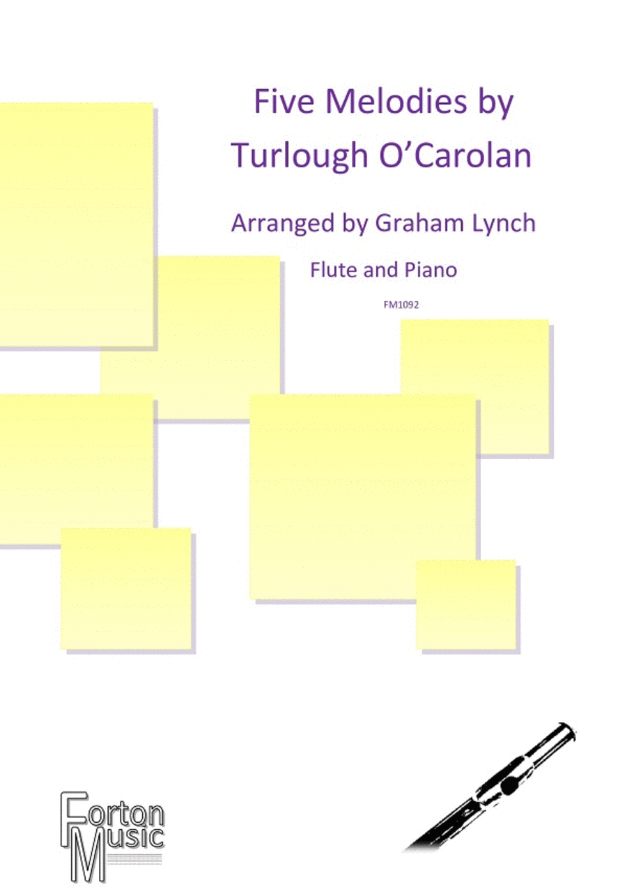 Five Melodies by O'Carolan Flute Solo scores gallery preview page 1