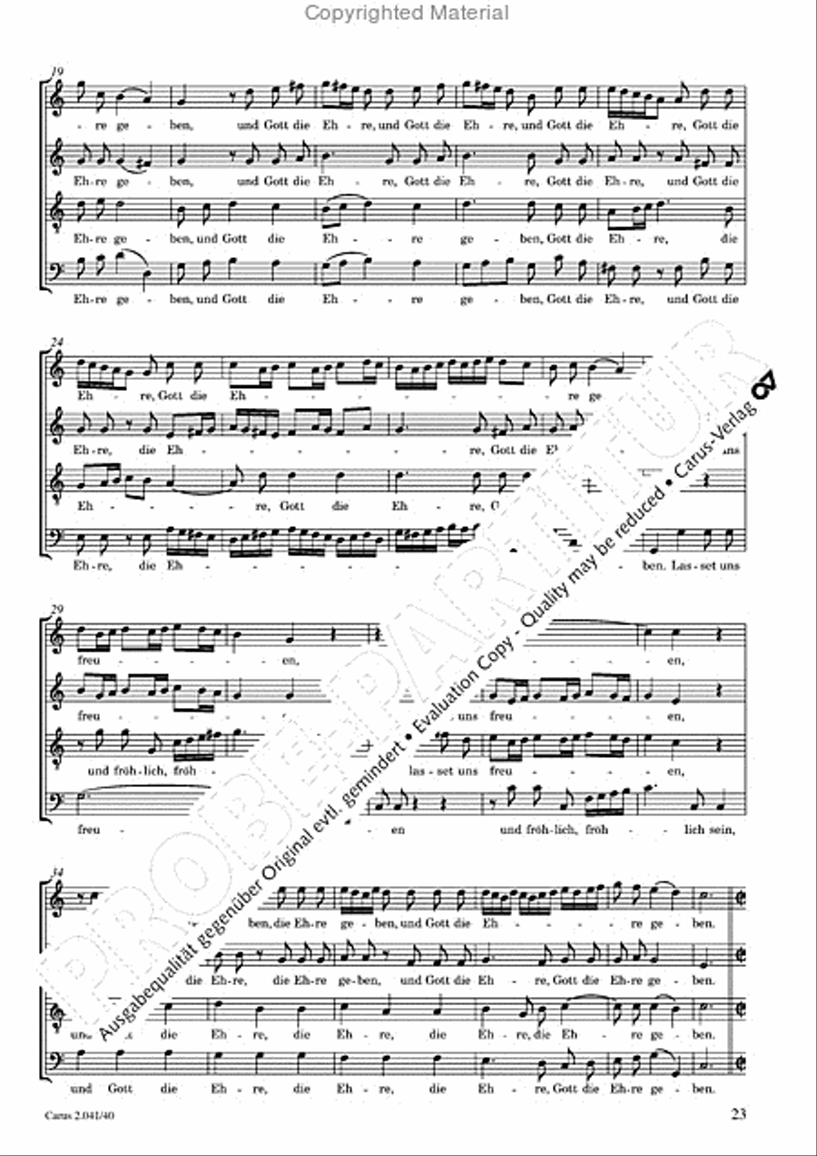 Motets and arias for choirs collected and edited by Johann Adam Hiller, vol. 4 Voice Solo scores gallery preview page 24