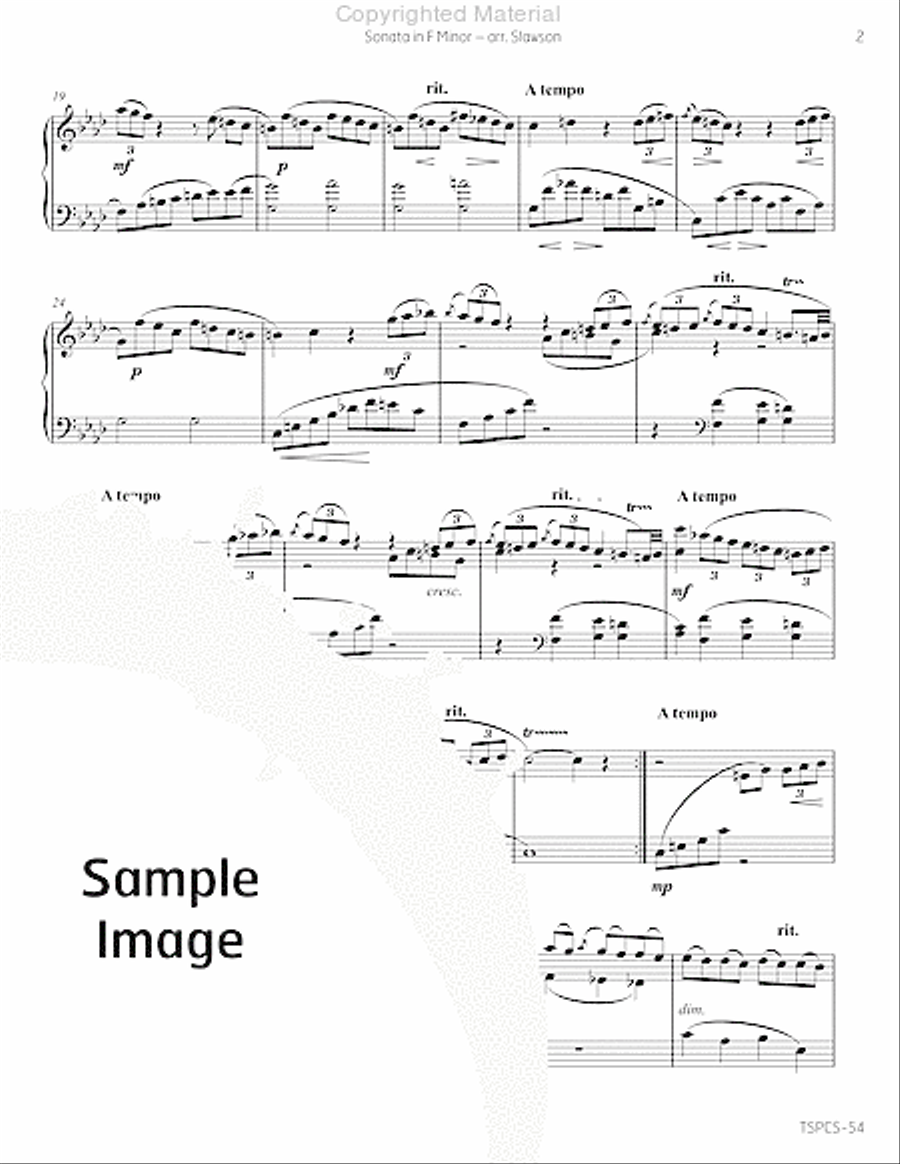 Sonata in F Minor Marimba scores gallery preview page 6