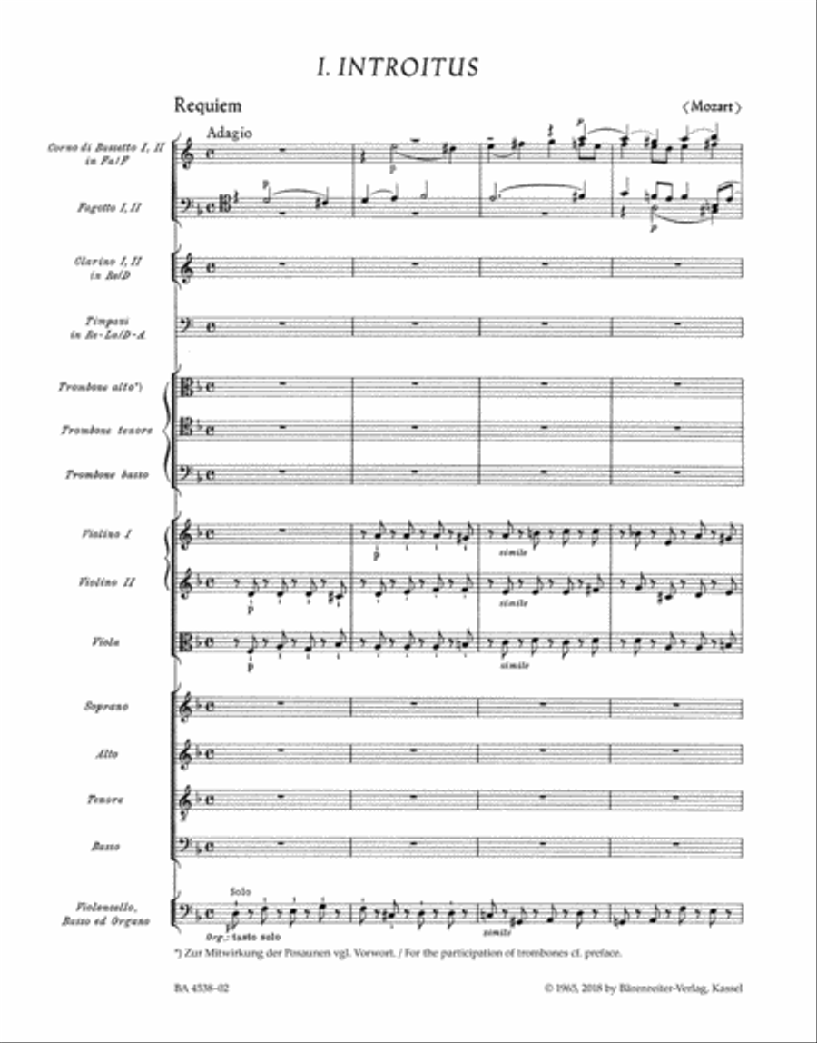 Requiem, K. 626 4-Part scores gallery preview page 2
