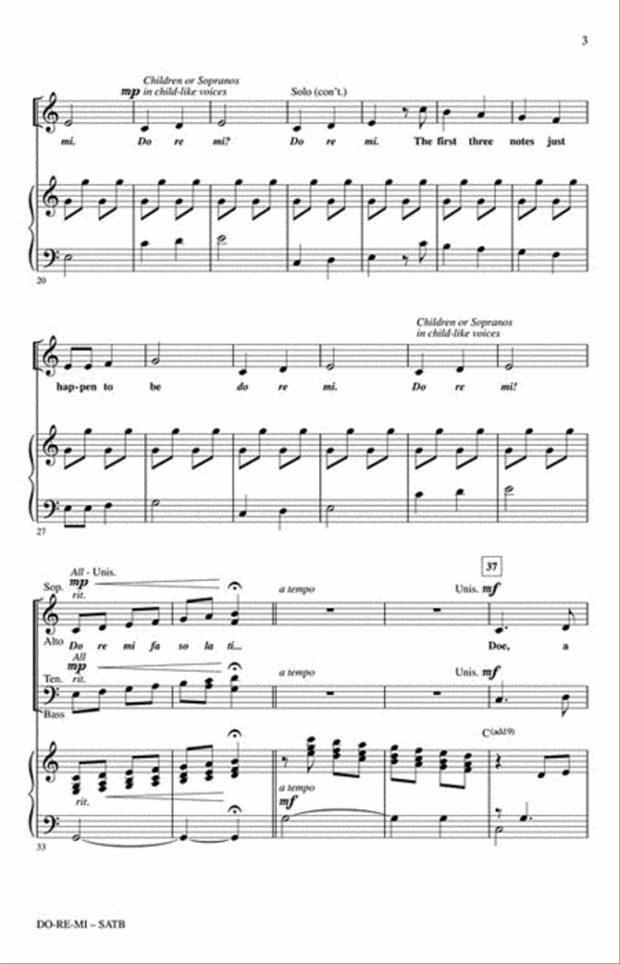 Do-Re-Mi 4-Part scores gallery preview page 3