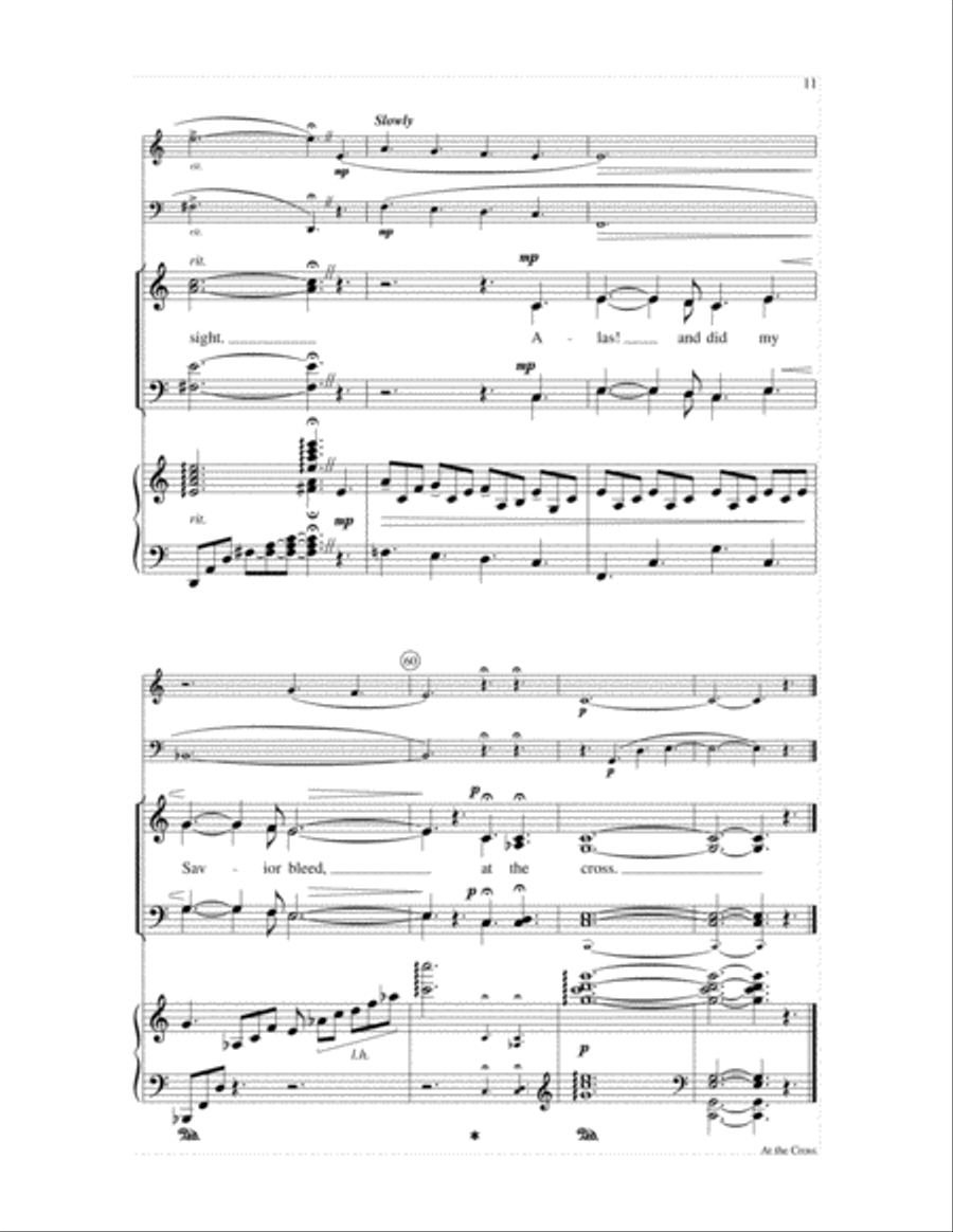 At the Cross 4-Part scores gallery preview page 11
