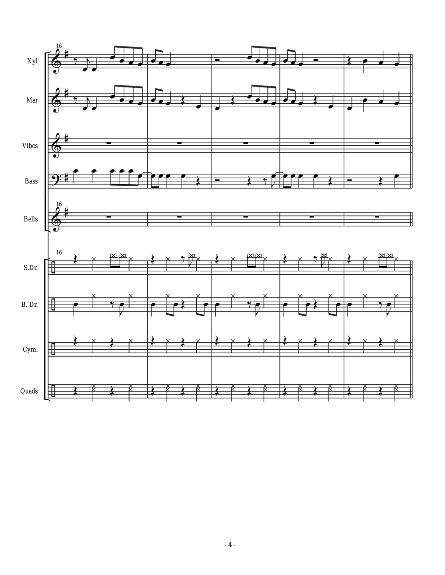 Shake It Off Percussion Ensemble scores gallery preview page 4