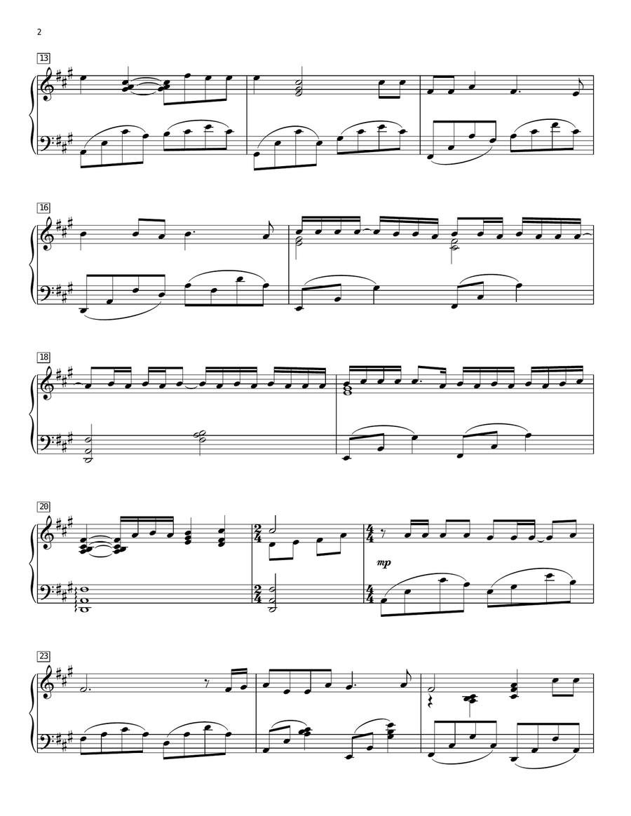 Someone Like You Piano Solo scores gallery preview page 2