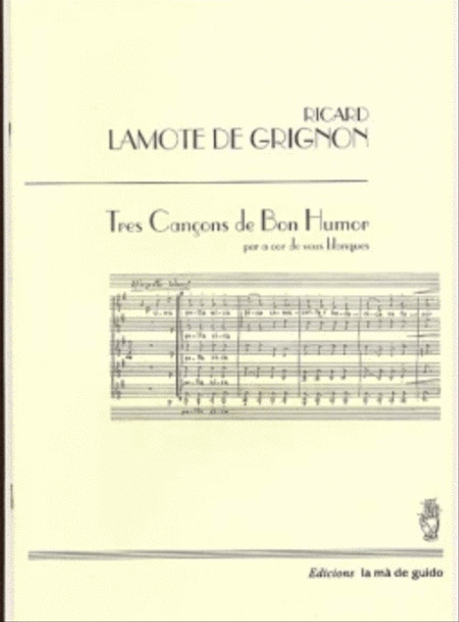 Tres cancons de bon humor Women's Choir scores gallery preview page 1