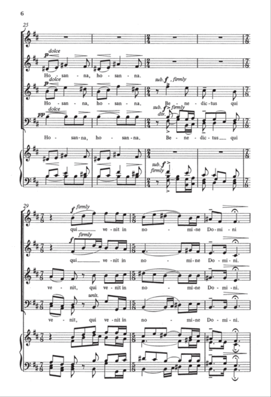 Hosanna 4-Part scores gallery preview page 5