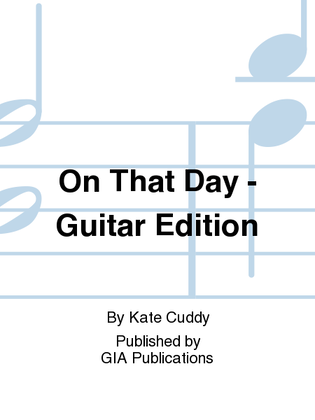 On That Day - Guitar edition