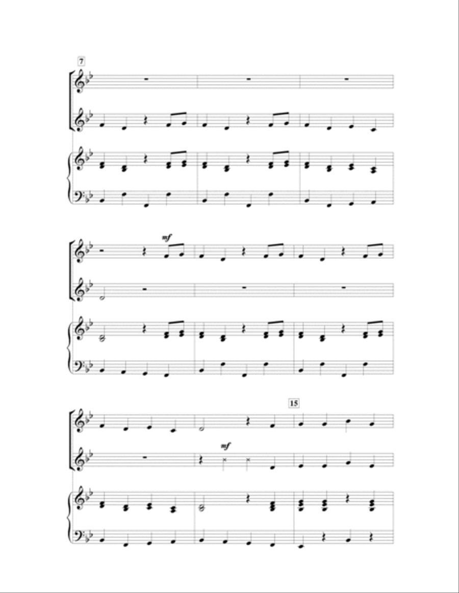Wonka's Welcome Song 2-Part scores gallery preview page 12