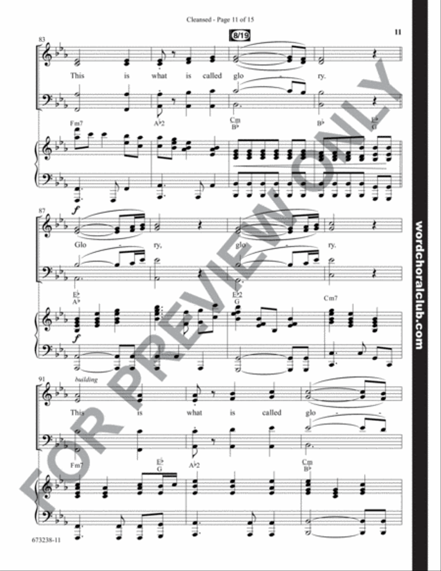 Cleansed - Anthem Cleansed - Anthem 4-Part scores gallery preview page 11