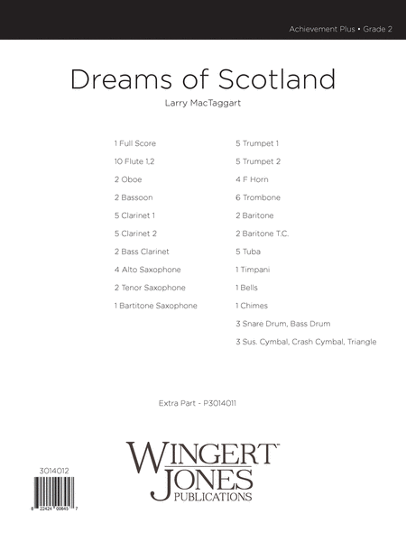 Dreams Of Scotland - Full Score
