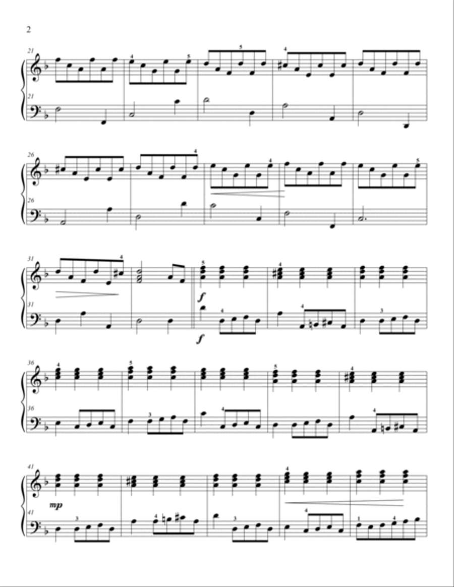 Folia Easy Piano scores gallery preview page 2