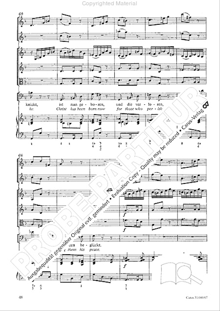 Christ was manifested for this purpose (Dazu ist erschienen der Sohn Gottes) ATB scores gallery preview page 50