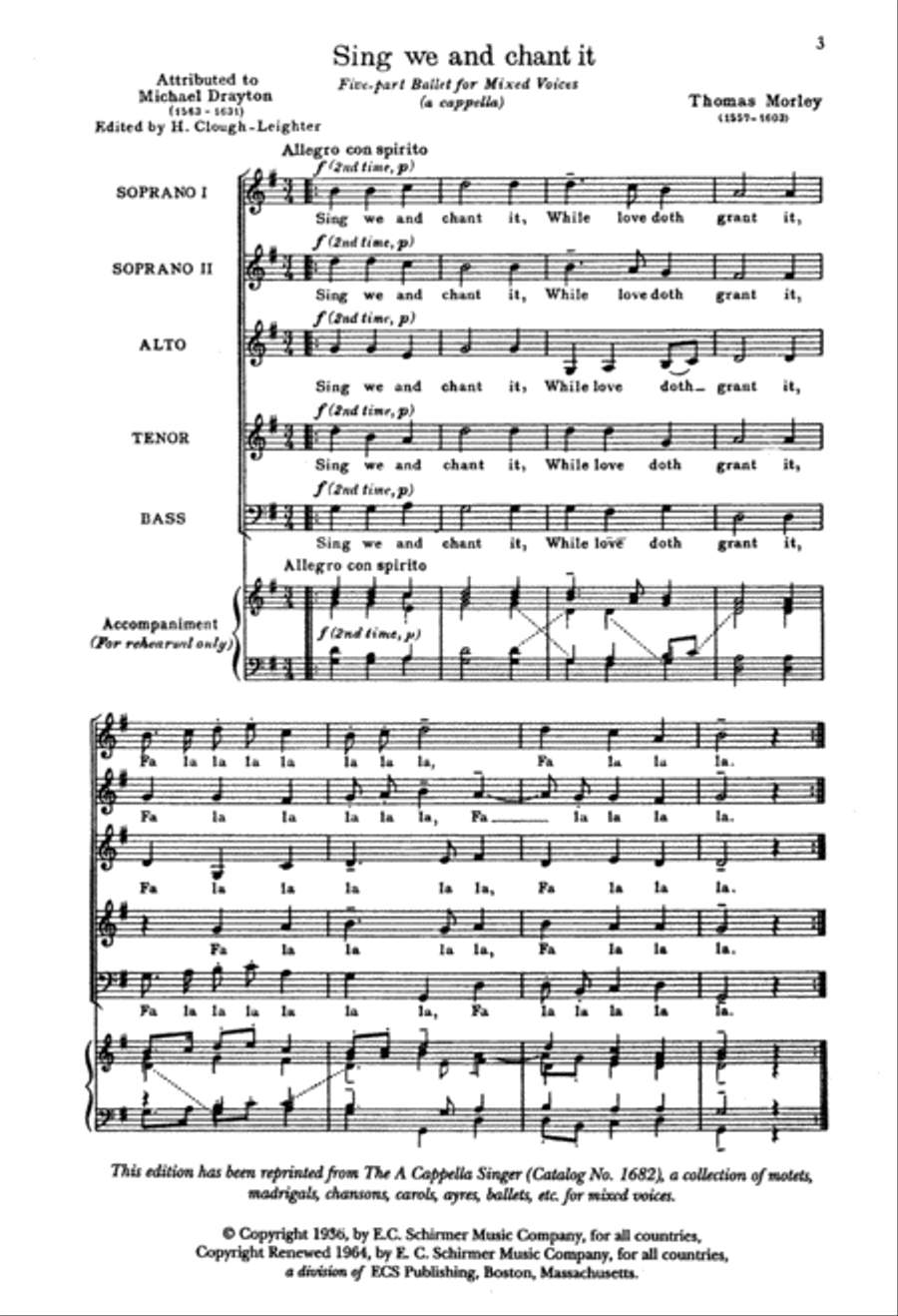 Sing We and Chant it Sing We and Chant it SSATB scores gallery preview page 2