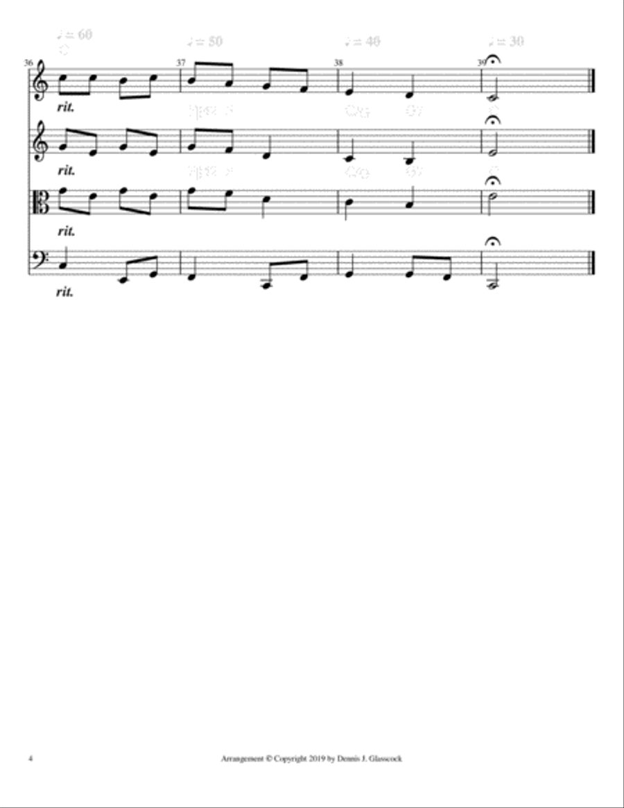 12 Sacred Trios (or Duets) for Strings String Trio scores gallery preview page 4
