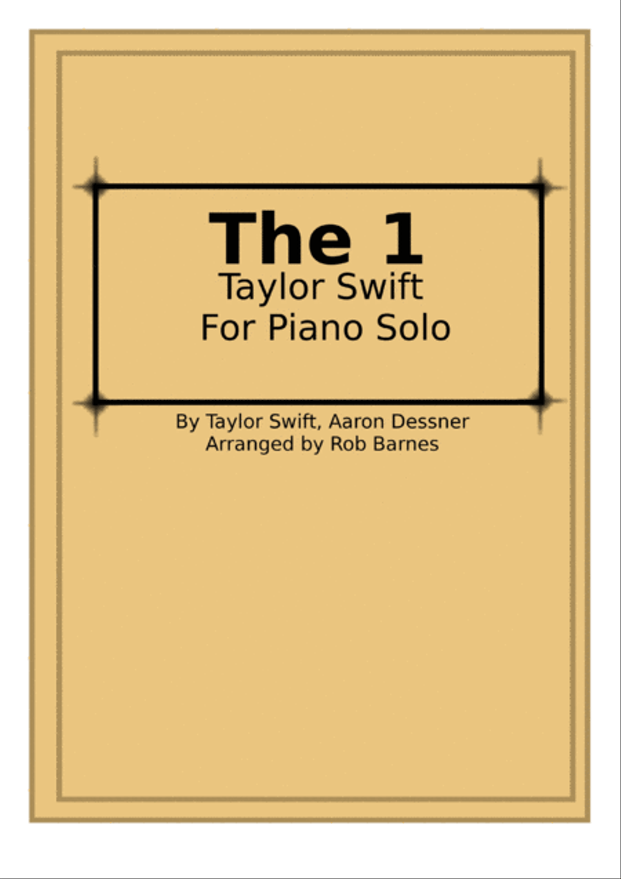 The 1 Piano Solo scores gallery preview page 1