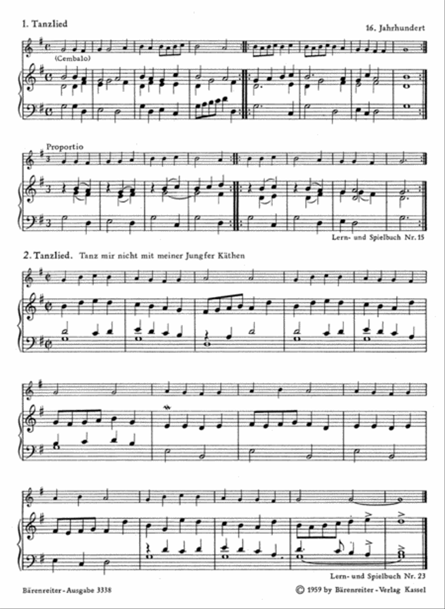 Spielbuch for melodic Instrument and Piano (Harpsichord) Flute Solo scores gallery preview page 2