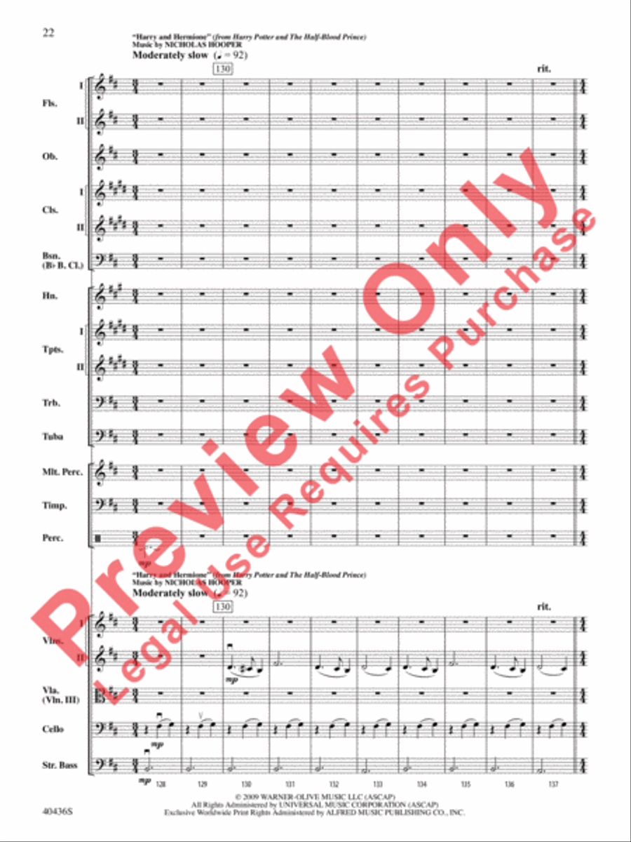 The Magic of Harry Potter Full Orchestra scores gallery preview page 23